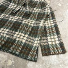 画像6: ALL OVER CHECK PATTERN KNIT HOODIE / Mens L (6)