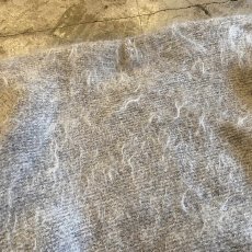 画像8: LIGHT GRAY COLOR DESIGN MOHAIR KNIT SWEATER / Ladies M (8)