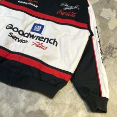 画像6: PUTCHED & EMBROIDERY ZIP UP RACING JACKET / Mens L (6)