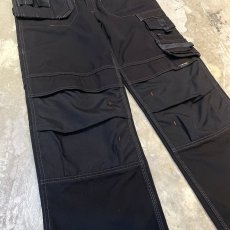 画像5: ORANGE STITCH MULTI POCKET WORK PANTS / W32 (5)