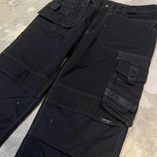 画像4: ORANGE STITCH MULTI POCKET WORK PANTS / W32 (4)