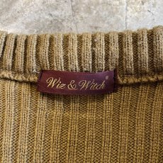 画像10: 【Wiz&Witch】"WEIRD" PATCH MILITARY HOOK UP CARDIGAN / OS (10)