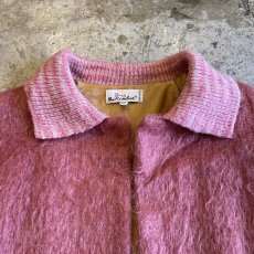 画像4: OLD PINK COLOR DESIGN MOHAIR POINT KNIT COAT / Ladies M / MADE IN SPAIN (4)