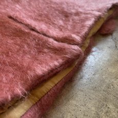 画像11: OLD PINK COLOR DESIGN MOHAIR POINT KNIT COAT / Ladies M / MADE IN SPAIN (11)