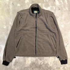 画像1: SLEEVE GIMMICK HUNTING STYLE FLEECE ZIP UP JACKET / Mens M(L) (1)