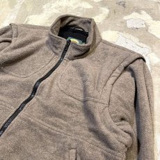 画像5: SLEEVE GIMMICK HUNTING STYLE FLEECE ZIP UP JACKET / Mens M(L) (5)