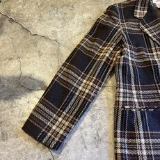 画像7: ALL OVER MIX COLOR CHECK PATTERN DESIGN TAILORED JACKET / Ladies M(14) (7)