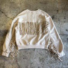 画像1: 【Wiz&Witch】"WANDERER" FRINGE SWEAT / OS / WHITE (1)