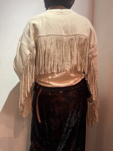 画像11: 【Wiz&Witch】"WANDERER" FRINGE SWEAT / OS / WHITE (11)