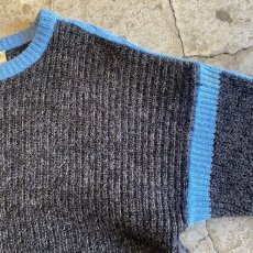 画像5: OLD SHOULDER LINE COLOR KNIT SWEATER / Ladies L / MADE IN ITALY (5)