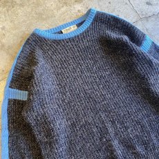 画像3: OLD SHOULDER LINE COLOR KNIT SWEATER / Ladies L / MADE IN ITALY (3)