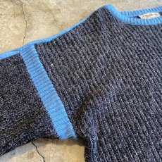 画像6: OLD SHOULDER LINE COLOR KNIT SWEATER / Ladies L / MADE IN ITALY (6)