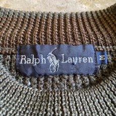 画像10: 【RALPH LAUREN】SHOULDER LEATHER PATCH DESIGN SWEATER / Ladies M (10)