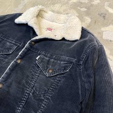 画像4: 【LEVI'S】BLACK CORDUROY MOUTON JACKET / Mens L (4)