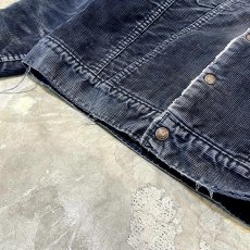 画像10: 【LEVI'S】BLACK CORDUROY MOUTON JACKET / Mens L (10)