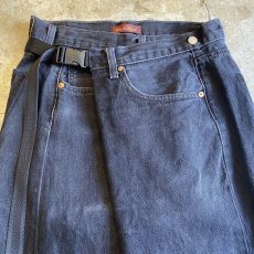 画像4: 【Wiz&Witch】"WEIRD" FUTURE WRAP DENIM PANTS / FREE (4)