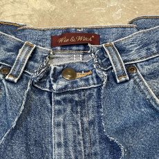 画像10: 【Wiz&Witch】"UNITED" TWINS WIDE DENIM PANTS / W31 (10)