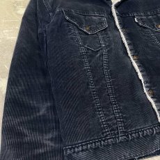 画像5: 【LEVI'S】BLACK CORDUROY MOUTON JACKET / Mens L (5)