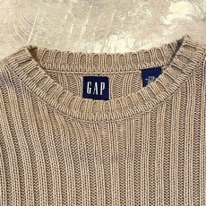 画像10: 【GAP】BEIGE COLOR DAMAGE KNIT SWEATER / Mens XXL (10)