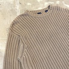 画像3: 【GAP】BEIGE COLOR DAMAGE KNIT SWEATER / Mens XXL (3)