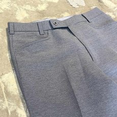 画像3: GRAY COLOR STRAIGHT SILHOUETTE SLACKS / W31 (3)