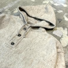 画像4: COLOR MIX HALF BUTTON HOODIE JACKET / Mens L (4)