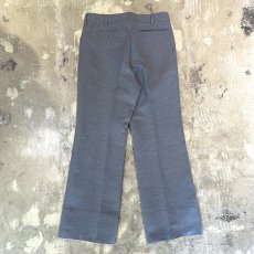 画像2: GRAY COLOR STRAIGHT SILHOUETTE SLACKS / W31 (2)