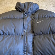 画像4: 【NIKE】SHOULDER LINE BLACK COLOR DOWN JACKET / Ladies M(L) (4)