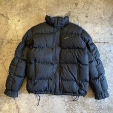 画像1: 【NIKE】SHOULDER LINE BLACK COLOR DOWN JACKET / Ladies M(L) (1)