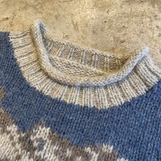 画像7: DESIGN SKI PATTERN KNIT SWEATER / Ladies L (7)