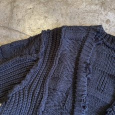 画像10: POINT DAMEGE DESIGN ALAN KNIT CARDIGAN / Ladies M (10)