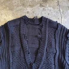 画像8: POINT DAMEGE DESIGN ALAN KNIT CARDIGAN / Ladies M (8)