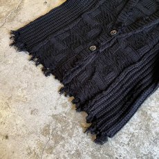 画像4: POINT DAMEGE DESIGN ALAN KNIT CARDIGAN / Ladies M (4)