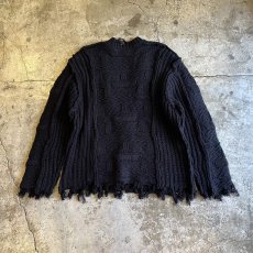 画像2: POINT DAMEGE DESIGN ALAN KNIT CARDIGAN / Ladies M (2)