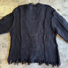 画像12: POINT DAMEGE DESIGN ALAN KNIT CARDIGAN / Ladies M (12)