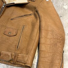 画像6: OLD DOUBLE RIDERS STYLE MOUTON JACKET / Mens M(L) / MADE IN USA (6)