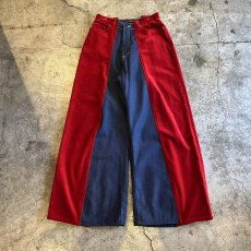 画像1: 【Wiz&Witch】"UNITED" TWO FACE VELOUR DENIM PANTS / OS (1)