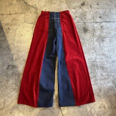 画像2: 【Wiz&Witch】"UNITED" TWO FACE VELOUR DENIM PANTS / OS (2)