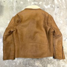 画像2: OLD DOUBLE RIDERS STYLE MOUTON JACKET / Mens M(L) / MADE IN USA (2)