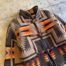 画像3: NATIVE PATTERN STAND COLLAR DESIGN SHORT DESIGN JACKET / Ladies M  (3)