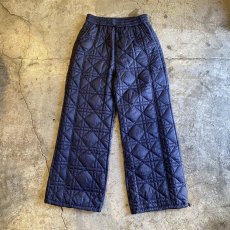 画像1: 【WONDERGROUND】DIAMOND STITCH DRAW CORD QUILTING PANTS / NAVY / OS (1)