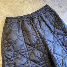 画像3: 【WONDERGROUND】DIAMOND STITCH DRAW CORD QUILTING PANTS / BLACK / OS (3)