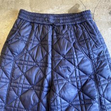 画像4: 【WONDERGROUND】DIAMOND STITCH DRAW CORD QUILTING PANTS / NAVY / OS (4)