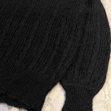 画像6: 【YVES SAINT LAURENT】BLACK MOHAIR MIX KNIT SWEATER / Mens L (6)