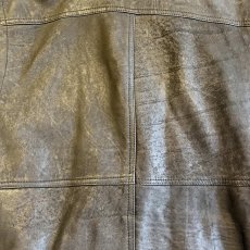 画像13: FRONT POCKET OVER DESIGN REAL LEATHER VEST / Ladies XL(52) (13)