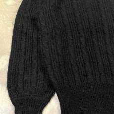 画像5: 【YVES SAINT LAURENT】BLACK MOHAIR MIX KNIT SWEATER / Mens L (5)