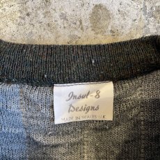 画像12: SHOULDER ELBOW PATCH DESIGN QUILTING L/S SWEATER / Ladies L(M) / MADE IN WALES U.K (12)