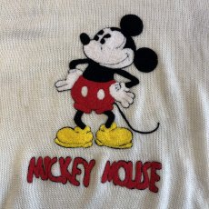 画像9: FRONT "MICKEY MOUSE" PATCH EMBROIDERY DESIGN SWEATER / Ladies XL (9)