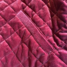 画像5: 【RALPH LAUREN】ALL OVER DIAMOND PATTERN COLOR VELVET ZIP UP JACKET / Ladies M  (5)