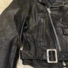 画像5: 80~90's DOUBLE RIDERS REAL LEATHER JACKET / Mens L (5)